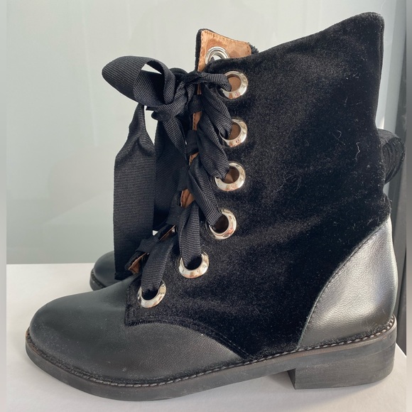 Jeffrey Campbell Velvet Boots - Picture 5 of 6